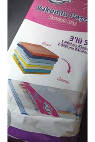 Resim HANK Mevsimi Geçmişse Vakumla Büyük Boy Vakumlu Hurç Seti (1 ADET XL, 2 ADET XXL) 