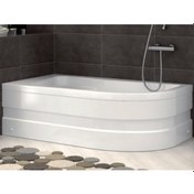 Resim Shower 90X160 Asimetrik Oval Mini Küvet 