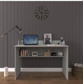 Resim Bilgisayar Ofis Yemek Ders Çalışma Masası Çm-01-kül Gri 