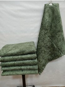 Resim Haki Yeşili Süngerli Kaymaz Taban Koltuk Çekyat Örtüsü 