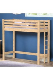 Resim MiniWood Atlantis Çalışma Alanlı Ranza 90x190 Ahşap Ranza 