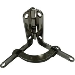 Resim Krom Takı Kutusu Menteşesi - Saat Kutusu Menteşesi - Şarap Kutusu Menteşesi - Otomatik Kapanan Yaylı Menteşe - 10 Adet 