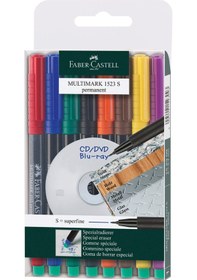 Resim Faber-Castell Permanent Asetat Cd Kalemi S 8'Li 
