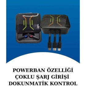 Resim Prativas Wireless Şarjlı Akıllı Saat Dijital Göstergeli Kablosuz Bluetooth Kulaklık Nabız Ölçer 