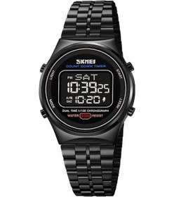 Resim Rogfer Skmeı 1882 Çok Fonksiyonlu Erkekler 30m Su Geçirmez Aydınlık Paslanmaz Çelik Dijital Bilek Saati Siyah Çok Renkli Çok Renkli 