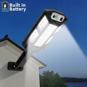 Resim Hareket sensörlü, IP65 su geçirmez, 3 aydınlatma modu, ayarlanabilir açılı tasarım, uzaktan kumanda fonksiyonu, dış mekan bahçeleri, avluları, avluları ve evler için dayanıklı plastik malzeme, dış mekan aydınlatması | Hareket sensörlü ışık | Ayarlanabilir açılı lamba 