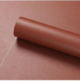 Resim 30x100 Cm Yapay Pu Deri Yamalar Suni Suni Deri Kumaş Kendinden Yapışkanlı Coffee 