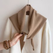 Resim Kadın %100 Yün Eşarp - Yumuşak Sıcak Kışlık Boyunluk & Şal, Zarif / Nötr Tonlar, Esnemeyen Lüks Günlük & Resmi Kıyafetler için Eşarp, Kolay Bakım Elde Yıkama/Kuru Temizleme - Kore Moda Aksesuarı, Günlük Giyim, Minimalist Tasarım, Rahat Malzeme 