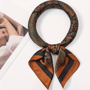 Resim Erkekler için Vintage Esintili Paisley Kare Eşarp - Hafif, Moda Boyun Aksesuarı, Takım Elbiseler & Gömlekler İçin Mükemmel, Hediye Fikri 