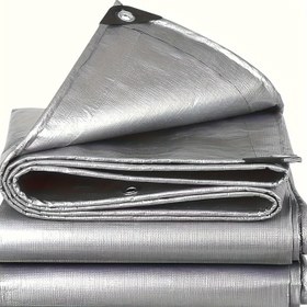 Resim Gümüş Kalınlaştırılmış Su Geçirmez Bez, Çok Amaçlı Polyester Su Geçirmez Bez, Su Geçirmez ve UV Dirençli, Yırtılmaya ve Solmaya Dirençli, Çatılar, Kamp, Avlular, Yüzme Havuzları, Tekneler, Araba Güneşlikleri ve Su Geçirmezlik için Uygun 