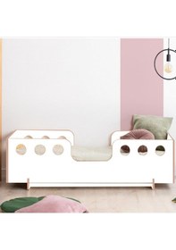 Resim Flower Montessori Yatak 90x190 Mdf Karyola 