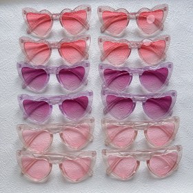 Resim 10 adet Y2K Tarzı Kalp Şekilli Gözlük Seti - Glitterli Pembe ve Mor Parti Gözlükleri, Bow Detayları ile, Sevgililer Günü, Karnaval, Doğum Günleri, Düğünler ve Daha Fazlası İçin Mükemmel, Festivite Aksesuarlar | Eğlenceli Aksesuar | Plastik Çerçeve 