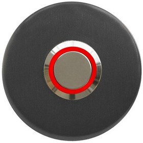 Resim Lockway Z-101ak Antresit Paslanmaz Tek Kontak Zil Butonu Kırmızı Led 