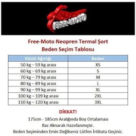 Resim Free - Moto Free-Moto Motorsikletçi Neopren Termal Şort 