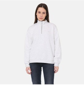 Resim Levis Dik Yaka Uzun Kollu Gri Kadın Pamuklu Sweatshirt 001u4-0000-5077 Gri 