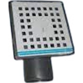 Resim Paslanmaz Çerçeveli Yandan Çıkış Yer Süzgeci 10x10 Cm 50lik Çıkış 