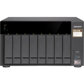 Resim Ts-873A 8Gb Ram 8 Hdd Yuvalı Siyah Nas Çoklu Depolama Ünitesi 