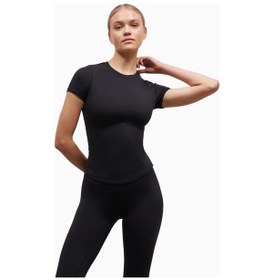 Resim United Colors Of Benetton Because Of Alice Base Sculpting T Shirt Şekillendirici Kısa Kollu Kadın Tişört Siyah 