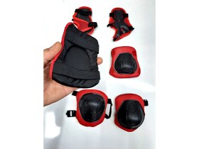 Resim Çocuk Dizlik Dirsek El Koruyucu Set Güvenlik Aksesuarları Dizlik Dirseklik El Koruma 4-12 Yaş 29X19 