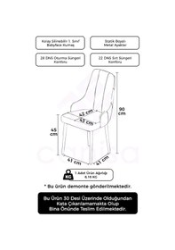 Resim Canisa Trex Serisi 1.sınıf Babyface Kumaş Sandalye Kahve Metal Ayak 1 Adet Su Yeşili Sandalye Sandalye Su Yeşili Ayakları Kahve 