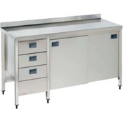 Resim Pimak Dolaplı Çalışma Tezgahı Ara Raflı Blok Çekmeceli 120 X 60 X 85 Cm 