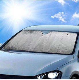Resim Durukar 120 55 Cm Ambalajlı Vantuzlu Araç İçi Ön Cam Perdesi Katlanabilir Güneşlik Çok Renkli 