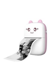 Resim Mmctech Mini Fotoğraf Resim Yazıcı Kablosuz Etiket Yazıcı Baskı Makinesi Uyumlu Termal Printer 