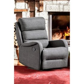 Resim Niron Comfort TV Koltuğu Fonksiyonel Baba Koltuğu Gri Keten Kumaş Yatan Tekli Berjer Koltuk 