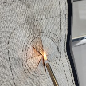 Resim 2k Yanmaz Su Geçirmez, Kamp Çadırı Soba Bacası Çıkışı 