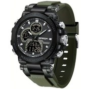 Resim Oldfriend Sanda Erkek Spor Saati Asker Yeşili Dijital Kadran 50m Su Geçirmez Kronometre Diğer 