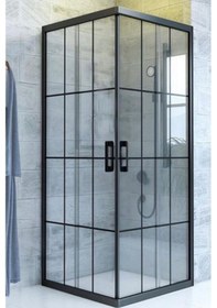 Resim Durul Duşakabin Kare Siyah Çizgi 5MM H:190 Siyah 