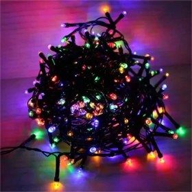 Resim Efe Avm 10M 100 LED Damla Uçlu Rgb Işık (Siyah Kablo) 