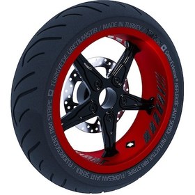 Resim Gp Racing Siyah Karbon Fiber Dokulu İç Jant Şeridi Sticker Çınar Extreme 