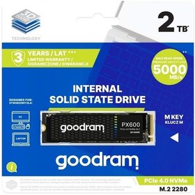 Resim Goodram PX600 2 TB NVMe PCIe 4.0 5000MB 3200MB M.2 SSD 