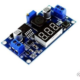 Resim Voltmetreli Lm2596 Ayarlı Modül Ayarlanabilir 3A Güç Kaynağı 
