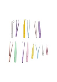 Resim 14 Adet - Plastik Cımbız Seti - Hassas Elektronik Ve El Sanatları Tamir Cımbızı 