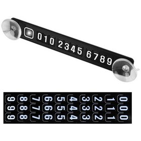 Resim LEDONLİNE 1 Adet Araç Park Telefon Numaratör Oto Parkmatik Mıknatıslı Vantuzlu 