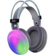 Resim Brijo store Kensa Işıklı Kulaklık bluetooth Kafaüstü Kulaklık oyuncu Kulaklık Müzik Kulaklık Rgb Işıklı Ambians 