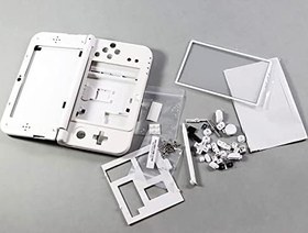 Resim Yeni 3DS XL LL Tam Kabuk Seti Muhafaza Kılıfı Beyaz Yedek, Nintendo New3DS XL LL New3DSXL için, Kasa Kapak Plakaları + Düğmeler + Vidalar + Stylus + Kauçuk Pedler + Ekran Koruyucu + Fişler 