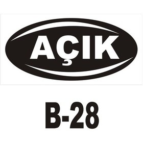 Resim Iş Güvenliği Levhası - Uyarıcı Levha - Ikaz Levhası Açık Yazılı (261325319) 