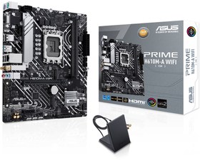 Resim Asus PRIME H610M-A WIFI 5600mhz(OC) RGB M.2 1700p mATX DDR5 Anakart 