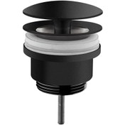 Resim VitrA Origin A4514836 Yuvarlak Lavabo Süzgeci, Universal, Sabit, Mat Siyah 