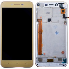 Resim Ally Mobile Lenovo Vibe K5 A6020 Plus Uyumlu Lcd Ekran Dokunmatik Çıtalı Sarı Filim Gold 