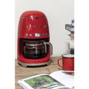 Resim Smeg 50'S Style Retro Kırmızı Filtre Kahve Makinesi DCF02RDEU 