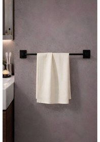 Resim Yapışkanlı Siyah Uzun Havluluk Duvar Tipi Delme Gerektirmez Banyo Havlu Askılığı S-101 Kts 