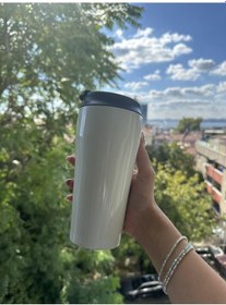 Resim Retrobird Outdoor Kamp Paslanmaz 400 Ml Çelik Termos Beyaz-13475 - Beyaz 