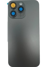 Resim Teknonet Apple Uyumlu iPhone 15 Pro Kamera Camlı Batarya Kapağı + 001 