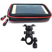 Resim Okd Dokunmatik Ekran Motosiklet Bisiklet Çantası Su Geçirmez Cep Telefonu Braketi Çantası Xl Yükseltme Yükseltmek 