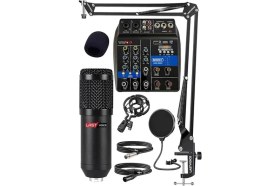 Resim AyrStore Rec Paket-1 BM800 Mikrofon Phantomlu Mikser Stand Filtre Set 