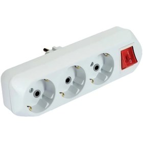 Resim Nisaluce ÜÇLÜ ANAHTARLI TOPRAKLI FİŞ PRİZ (DÜZ EKO ) GOLYAD 